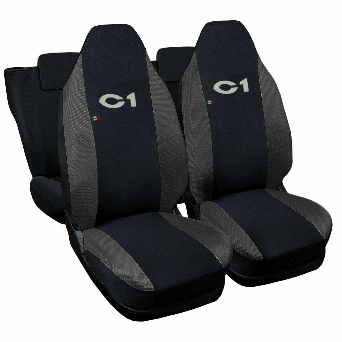 Coprisedile Auto Singolo Nero, Pesante E Impermeabile – Protezione Universale In Tessuto Gommato, Prodotto UK