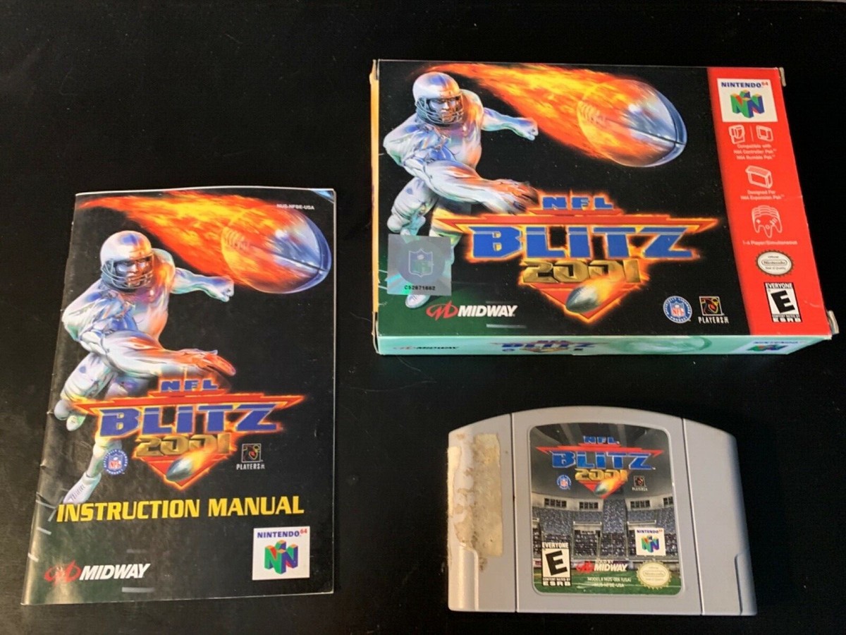 Nfl Blitz 2001 N64 NFL Blitz Special Edition Nintendo 64 Game