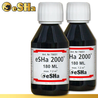 eSHa 2x 180 ml 2000  gegen Verpilzungen, Flossenfäule u. bakterielle Krankheiten