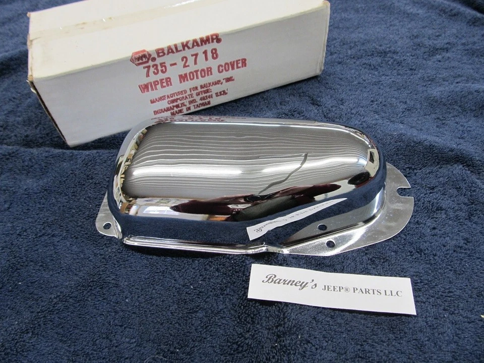 FITS JEEP CJ5 CJ6 1968-1975 CHROME WIPER MOTOR COVER NAPA NOS! - Изображение 2 из 3