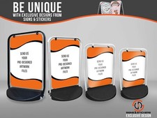 Custom Swinger Pavement Sign Outdoor Street Advertising Display