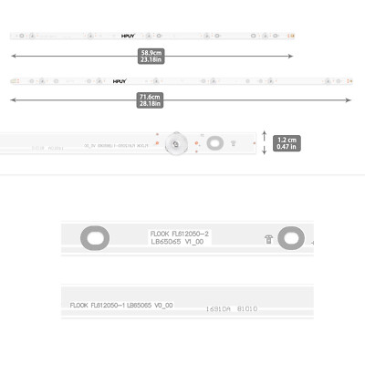 HPUY  LC470DUE-SFR1 LC470DUG-JFR1 LED Backlight Strips Set (12) for LG/Vizio TV