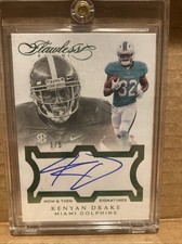 2016 Kenyan Drake Flawless Auto /5 Dolphins/bama. Rookie