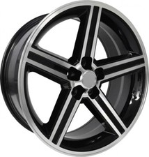 22 X 9.5 Inch Iroc Blackmachined 5 Lugs 1 Set Of 4 Wheels New 