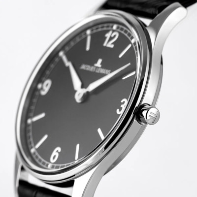 Armbanduhr Damen Jacques Lemans 1-2120  London  extrem Flach Edelstahl 5 Bar