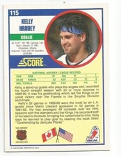 KELLY HRUDEY 1990-91 SCORE CARD NEAR MINT+ CONDITION