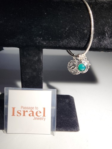 PassageTo Israel Inspirational Charm Bangle Bracelet