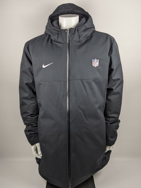 Nike NFL Stadium Team 550 Hooded Bomber Parka Jacket Aj9103-010 Black Size 3xl for sale online 