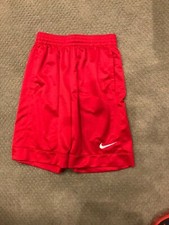 Nike Red 100 Polyester Shorts in Boys Size L