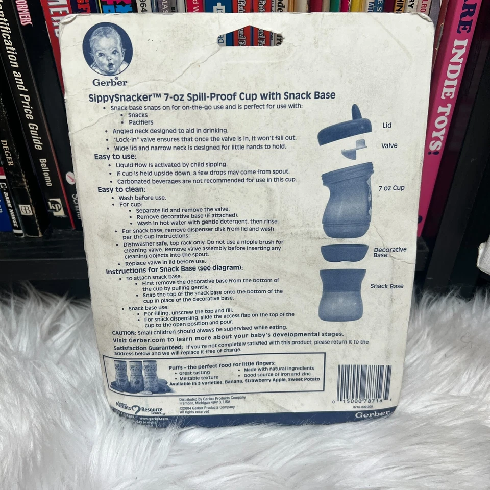 GERBER SIPPY SNACKER/TAZA SIPPY PÚRPURA 2004 Foto 4 de 4