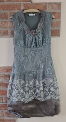 Siste's, Made in Italien  Damen   Kleid   GR. M  Grau