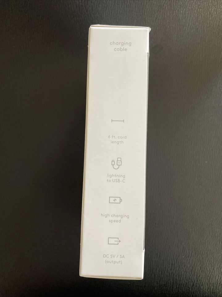 Cable trenzado Heyday USB-C para Apple - 6 pies, crema/dorado Foto 2 de 2