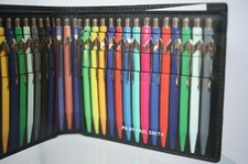 New Paul Smith Men's Wallet Bifold Credit Card Case Black Pen Print