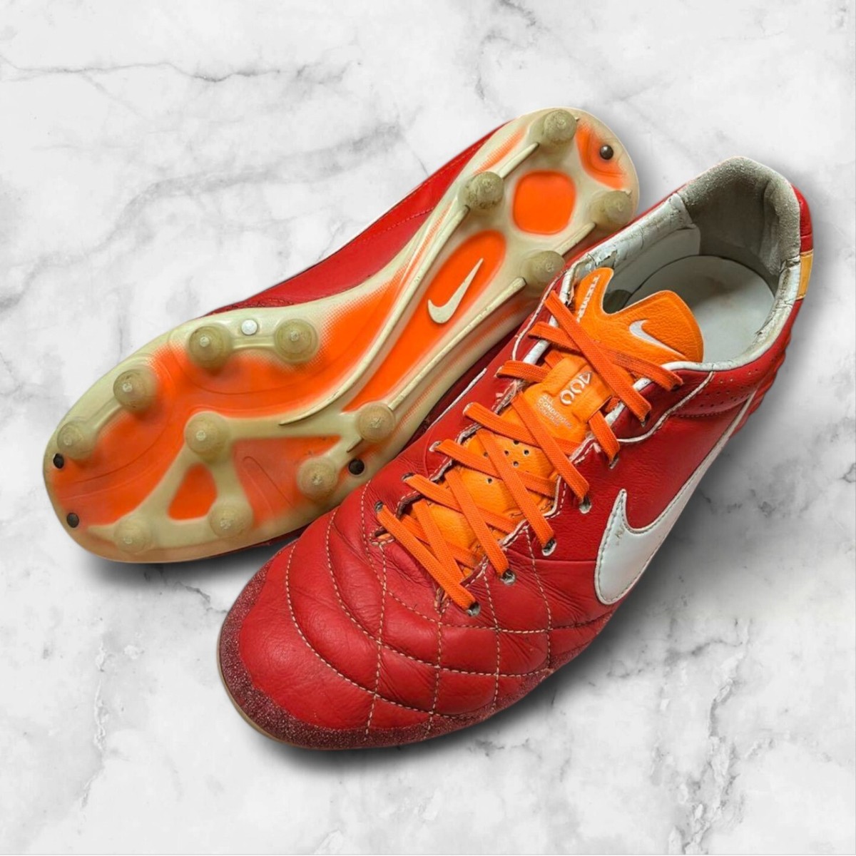 Nike Tiempo Legend IV HG-E AF Soccer Cleats US 9 Used No Box Nike Tiempo Legend IV HG-E AF Soccer Cleats US 9 Used No Box