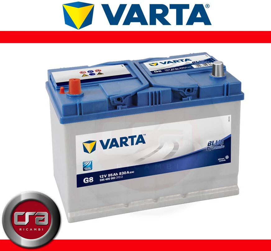 VARTA BLUE DYNAMIC 12V 95AH G8 830A CAR BATTERY Pole Positive Start sx