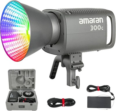 Aputure Amaran 300c RGB COB Video Light Bowen Mount 2500K to 7500K CCT with G/M