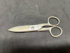 Vintage Wiss 175E3 Chrome Finish, Milled Edge 3" Electricians Scissors USA