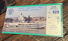 1988 Sugar Bowl Ticket Stub Auburn Tigers Vs Syracuse 1987 Orangemen Football