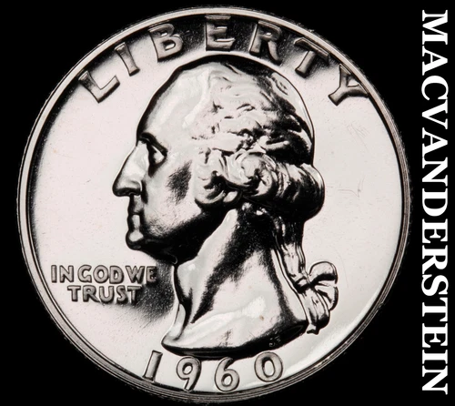 1960 Washington Quarter- Silver- Choice Gem Proof Luster No Reserve #J1918