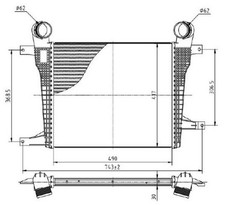 Ladeluftkühler MTR 13054737 für OPEL ANTARA L07 CDTI 4x4 CHEVROLET CAPTIVA C100