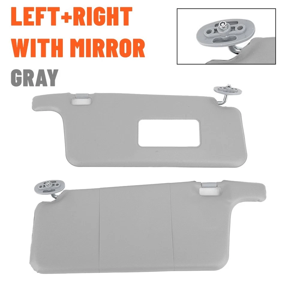 Car Sun Visor Set For Honda Civic 96-01 - Durable Grey Interior Shades RH+LH Foto 2 de 4