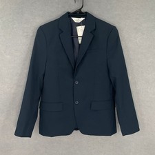 H M Blazer Jacket Boy's Size 16 Blue Suit Coat School Formal Event Preppy New