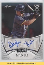 2021 Leaf Draft Base Auto Daylen Lile #BA-DL1 Auto READ xb2