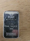 1 oz Silver Bar - Republic Metals Corporation (RMC)