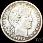 1912 S BARBER HALF DOLLAR ~ BEAUTIFUL SAN FRANCISCO 50c  ~ FREE SHIPPING ~ TCC