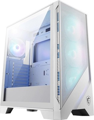 MSI MAG Forge 320R Airflow White Mid-Tower PC-Gehäuse - ATX-Kapazität, RTX 40