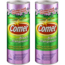 Comet Cleaner with Bleach Powder, Lavender 21 Ounce Pack of 2 , Purple