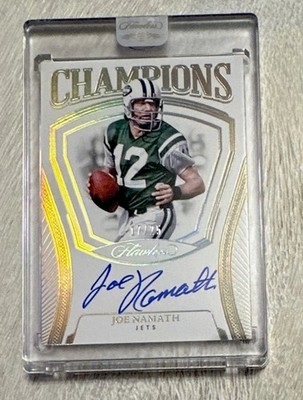 2025 Panini Flawless - Champions Signatures Joe Namath #CH-JNH /25 (AU)