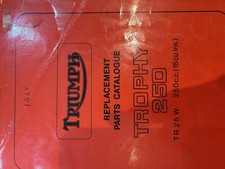 Triumph Tr25w Parts Catalogue 1968 Model