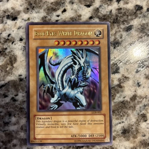 Konami Yu-Gi-Oh! Blue-Eyes White Dragon LOB-EN001 Ultra Rare Holo Unlimited