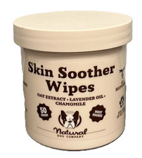 Natural Dog Company, Skin Soother Wipes, 50 Count - FREE SHIPPING IN THE USA