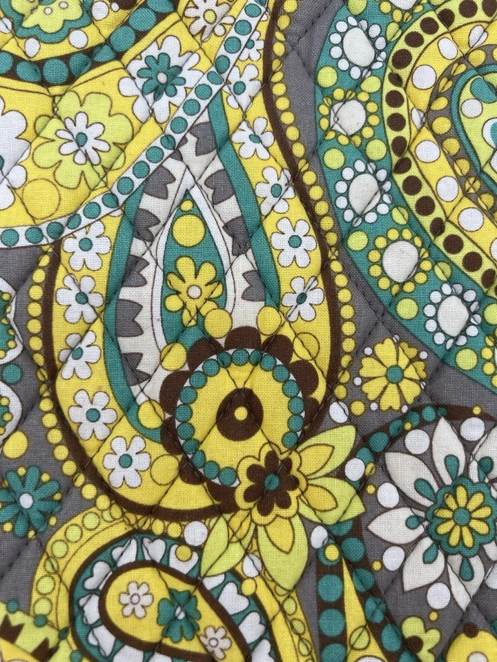 Bolso de Hombro Vera Bradley Limón Parfait Grande Retirado Vintage Paisley Foto 2 de 4