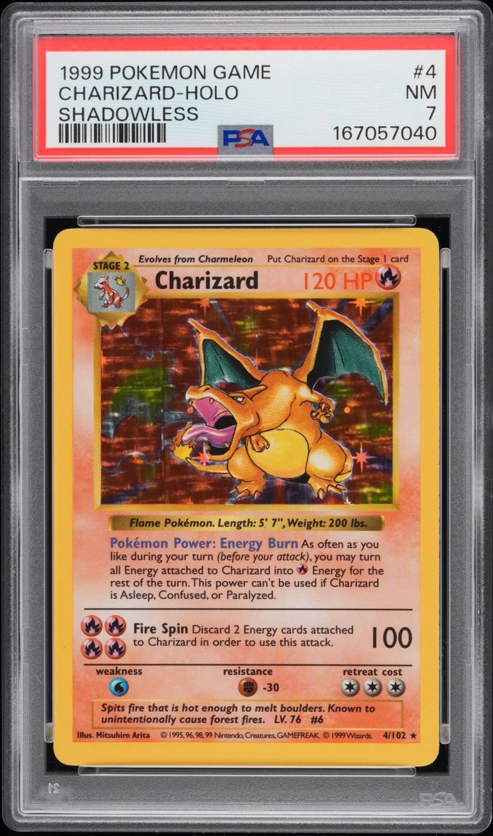 Preços baixos em Cartões individuais Shadowless Pokémon Charizard