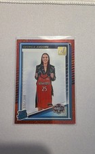 2025 Panini Donruss WNBA - Rated Rookie Georgia Amoore #96 Red Shimmer /399 (RC)