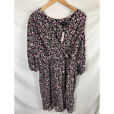 NWT Lane Bryant Purple Floral Dress Size 16