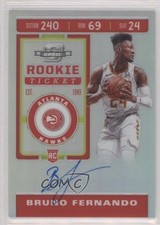 2019-20 Panini Contenders Optic Rookie Ticket Bruno Fernando #138 Auto pe8