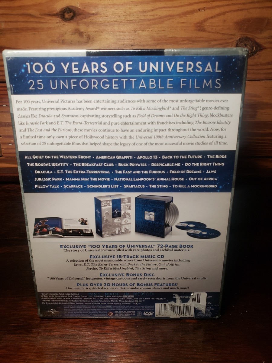 Universal 100th Anniversary Collection (DVD, 2012, 26-Disc