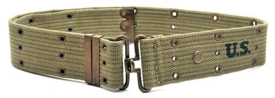 #ad WW2 U.S. M1936 Pistol Belt Lt OD marked JTamp;L 1943 fits 25quot; 45quot; waist $29.99