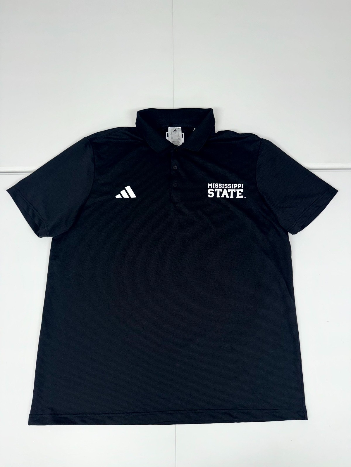 Adidas Mississippi State Team Issued Polo Shirt Football Mens XL Black