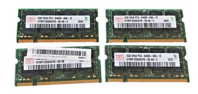 8GB (2GBx4) Hynix HYMP125S64CP8-S6 PC2-6400S DDR2 800MHz Laptop Memory RAM