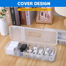 Eozighi 8 Fächer Kabel Organizer Box Kabel Organizer Box mit Deckel Eozighi 8 Fächer Kabel Organizer Box Kabel Organizer Box mit Deckel