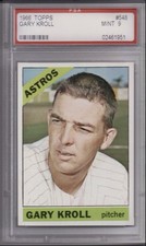 1966 Topps GARY KROLL #548 Houston Astros  PSA 9