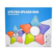 In The Swim Spectra Splash Duo Inflatable Star-Ring Pool Floats – 48in Adult &