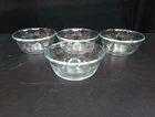 4 -PYREX 464 Custard Cups/Ramekins-10oz-300mi-Scalloped Edge 3 Ring