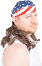 The Freebird Mullet Wig Skull Cap
