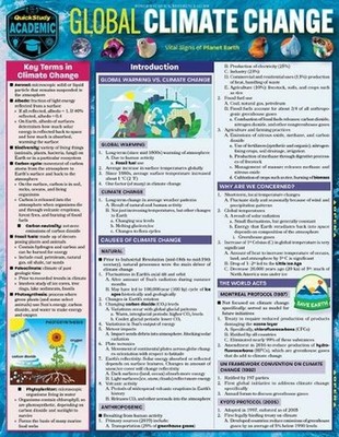 Global Climate Change: Quickstudy Laminated Reference & Study Guide by Jane Gard